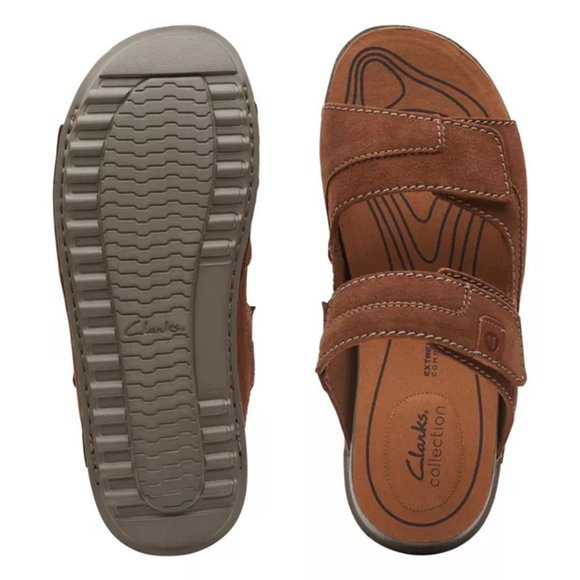 Clarks Men\'s Crestview Easy cola Slide Sandals Men\'s Shoes main image 4